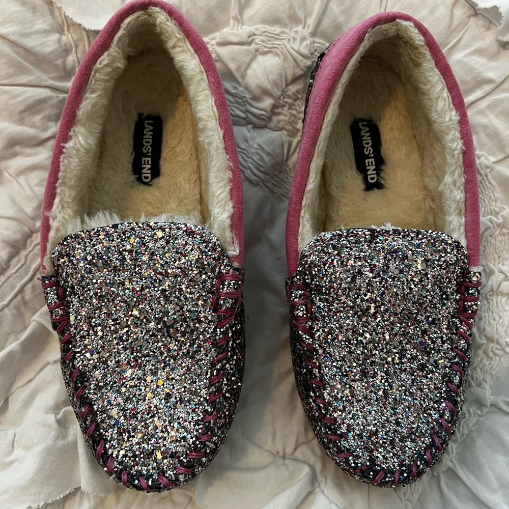 Lands end girls slippers